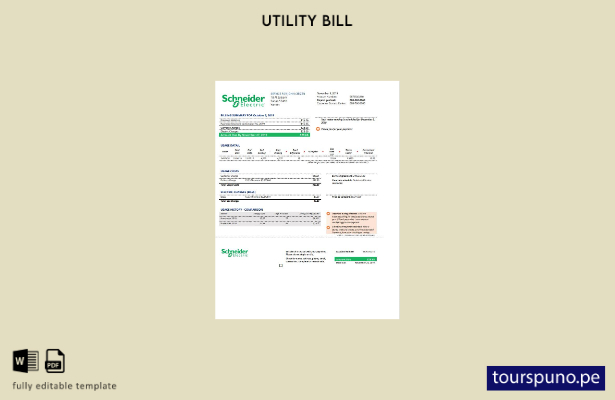 listo para imprimir plantilla de word   factura de servicios eléctricos de Yemen